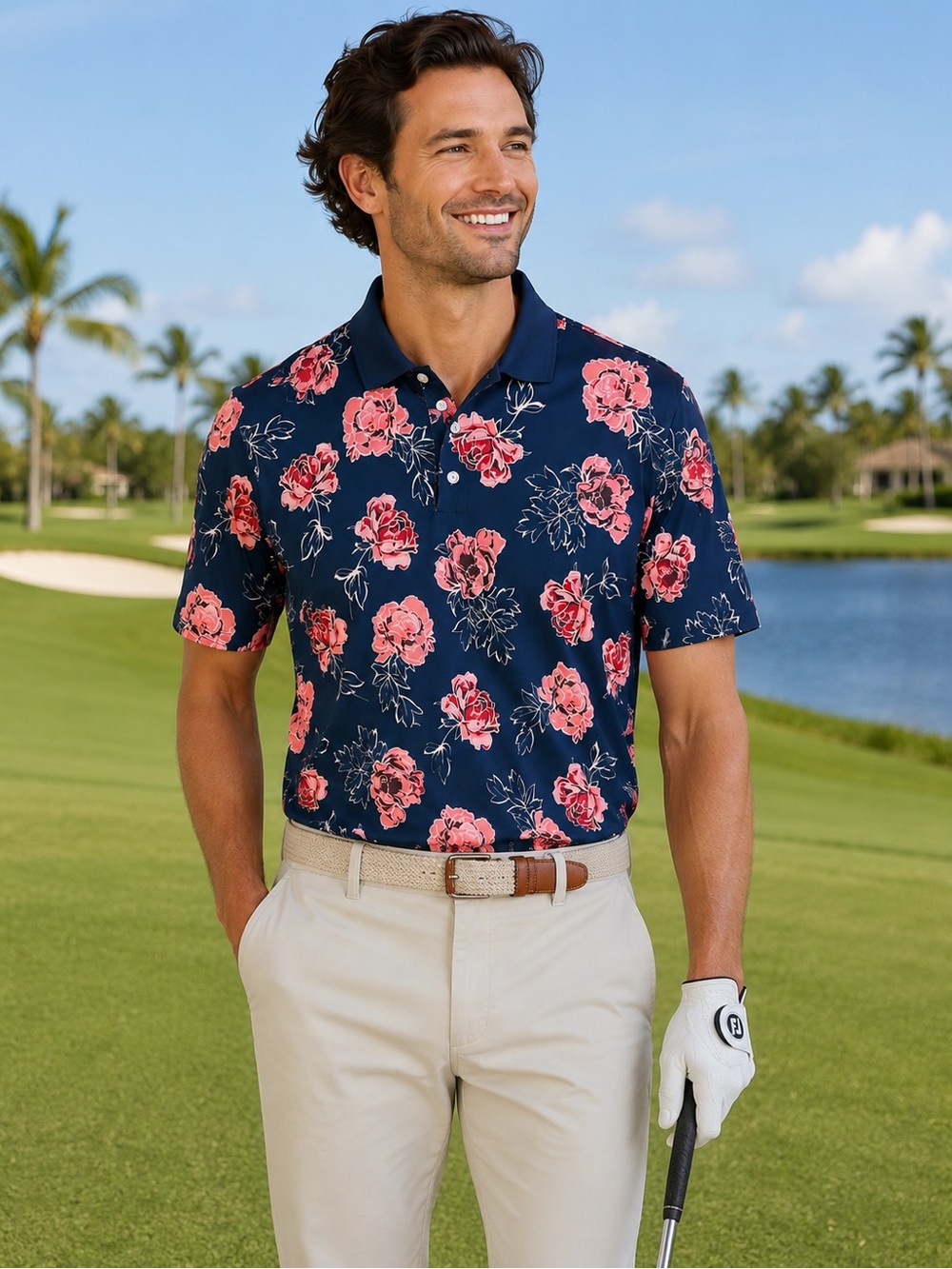Bonobos Golf Polo Shirt Mens Medium Performance Golf Stretch Polo Preppy
